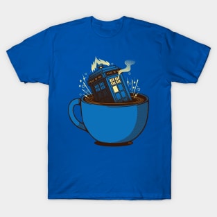 The TARDIS in the Coffee T-Shirt